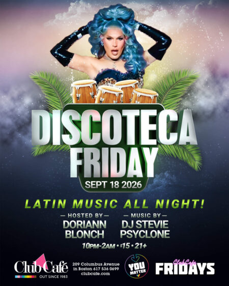 Discoteca Friday Dance party latin music at club cafe Boston