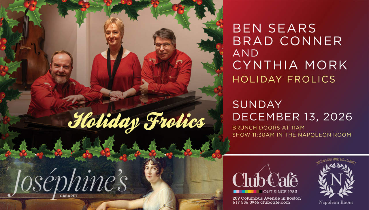 Ben Sears & Cynthia Mork, vocals and Brad Conner have assembled a joyous collection of holiday gems at Club Cafe Boston