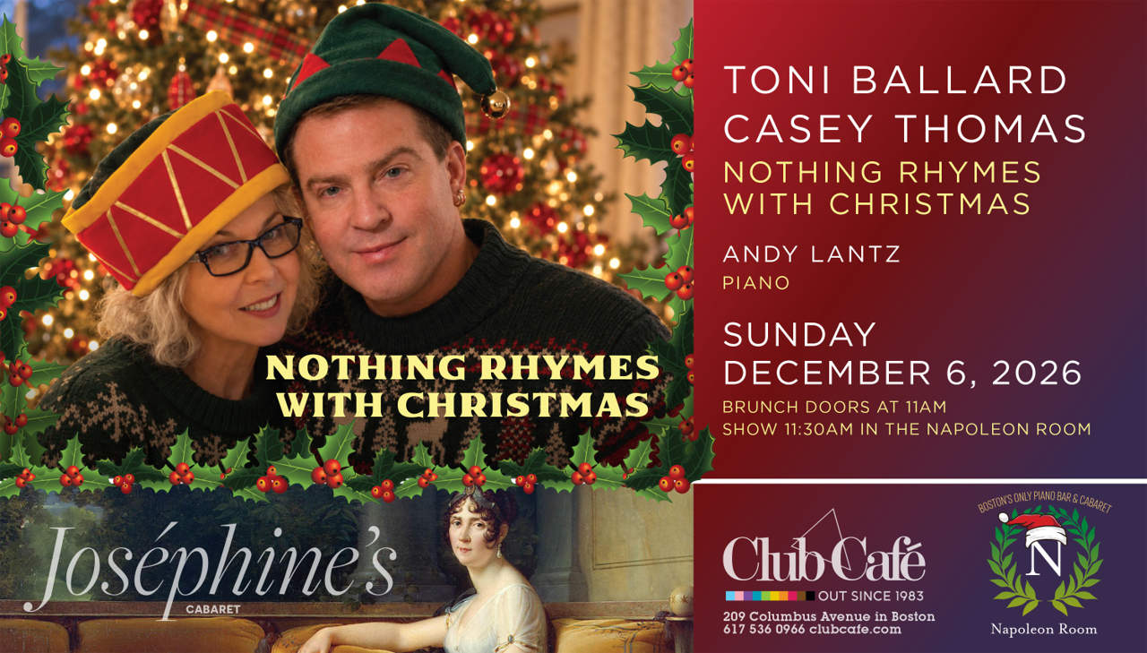 Toni Ballard and Casey Thomas offer a naughtily funny and musically rich take on the Yuletide season in this festive piano cabaret. at Club Cafe Boston