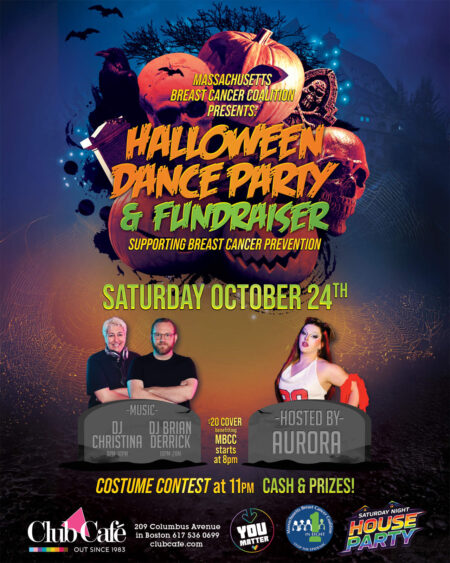 Halloween Dance Party and Fundraiser with DJ BRIAN DERRICK & DJ CHRISTINA! Club Cafe Boston