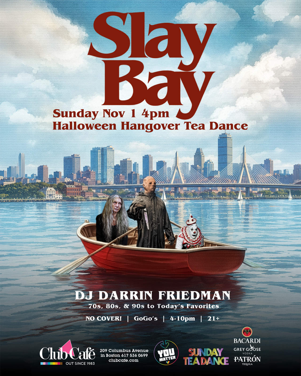 Slay Bay Halloween Hangover Tea Dance at Club Cafe Boston